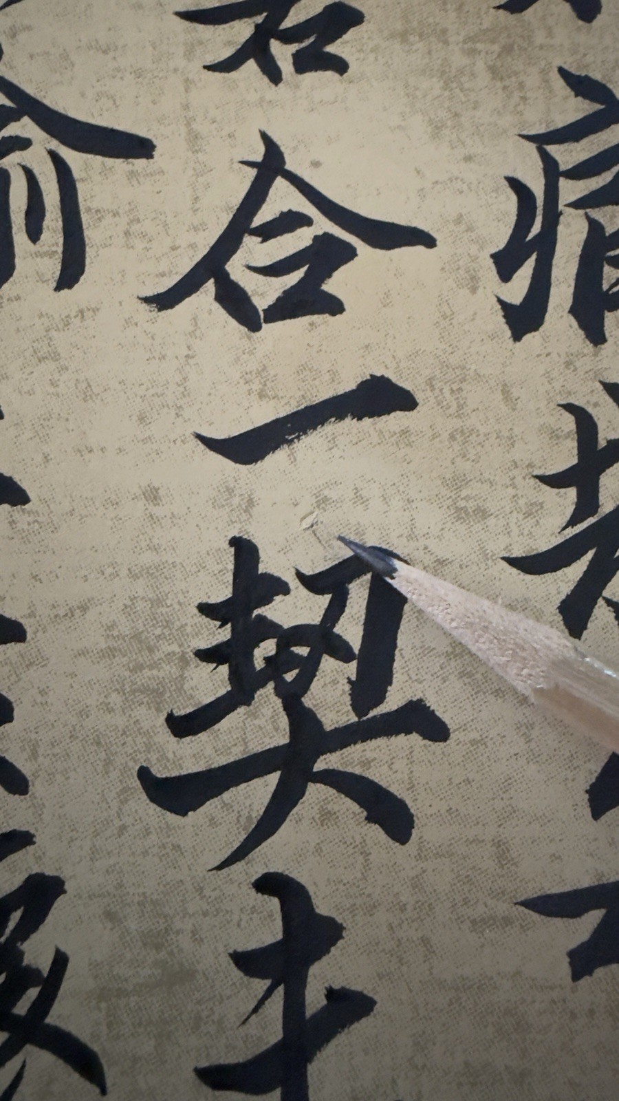 Unframed Chinese calligraphy Orchid Pavilion Preface蘭亭序on Great Crane Banner2612