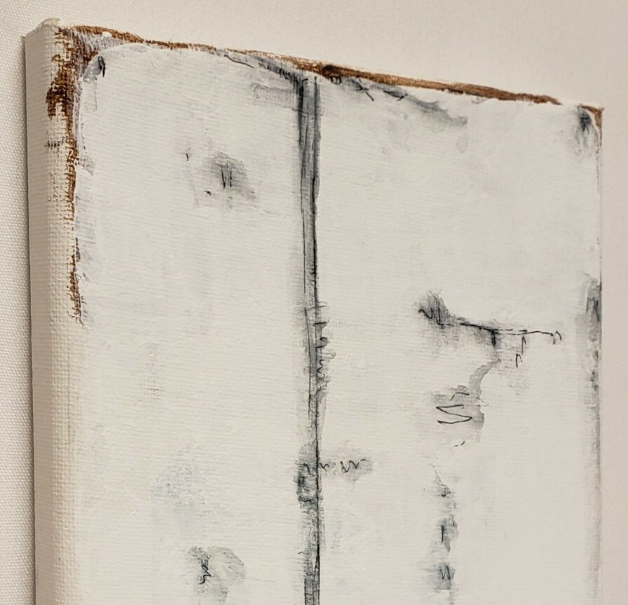 No.975 Original Abstract Modern Minimal Urban Industrial Painting By K.A.Davis
