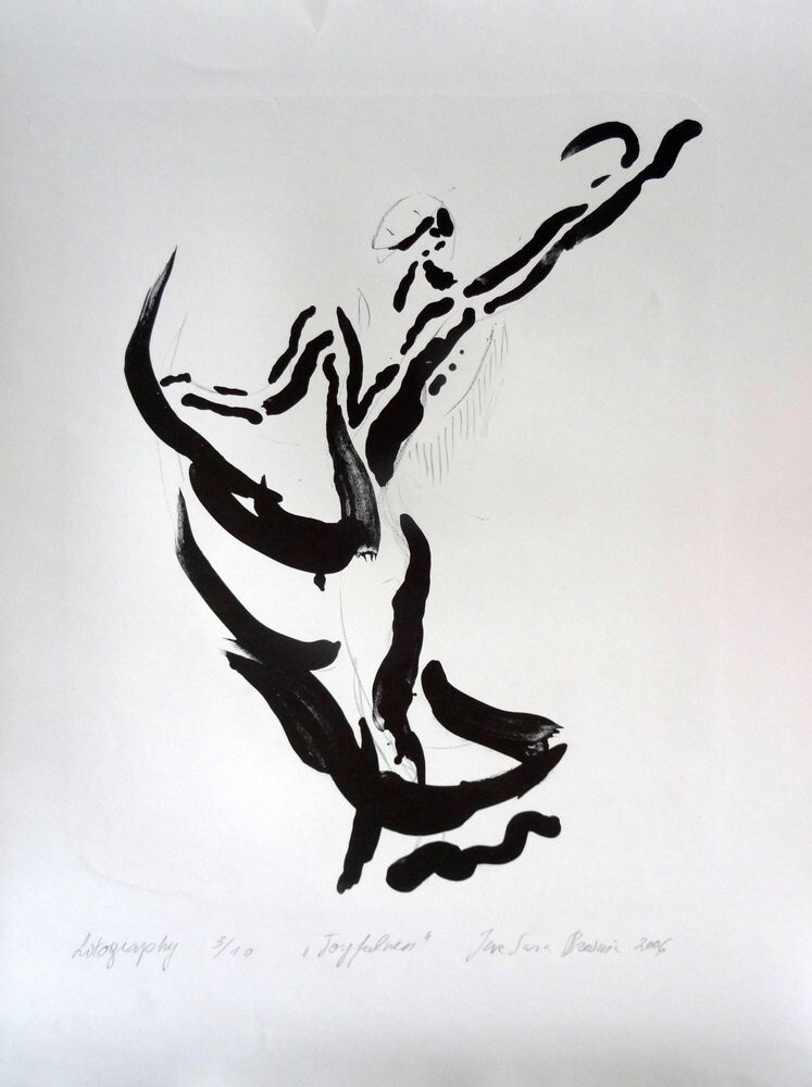 Ieva Sara Breiksa, Joyfulness 2006 Lithograph Contemporary Style 72×54.5 cm