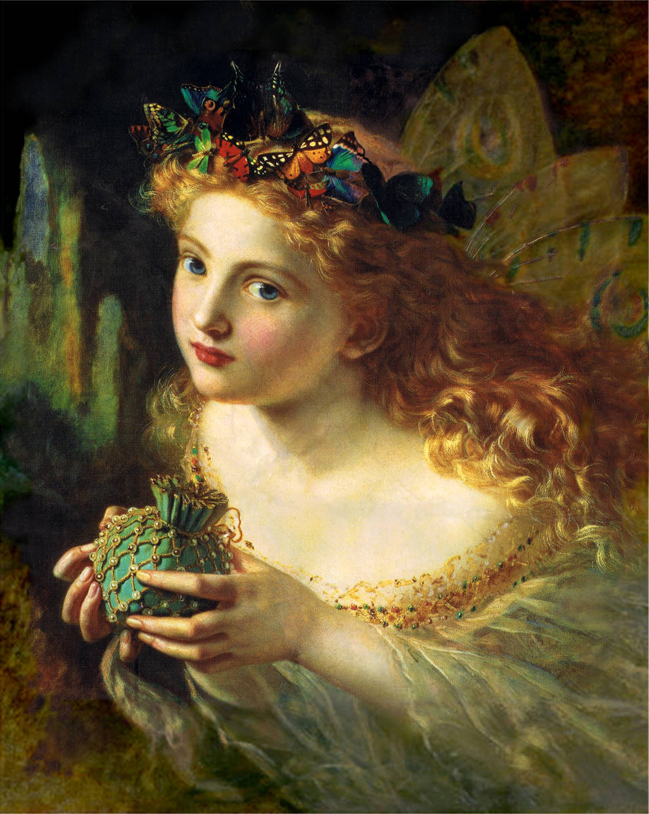 Oil Painting repro Sophie Gengembre Anderson Take the Fair Face of Woman