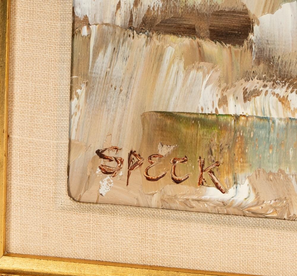 George Speck, United States 20th Century, Shadow Patterns Abstract painting