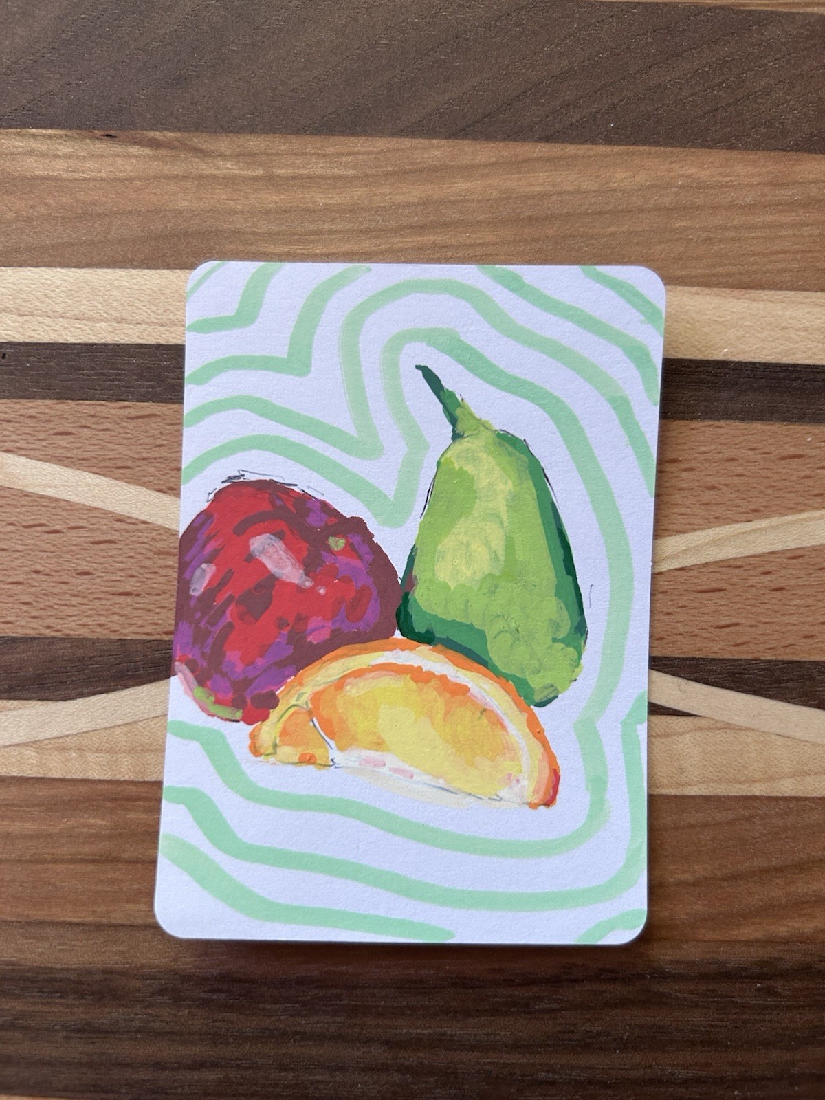 ACEO Original Fruit Still Life by flowerstarpatch OOAK