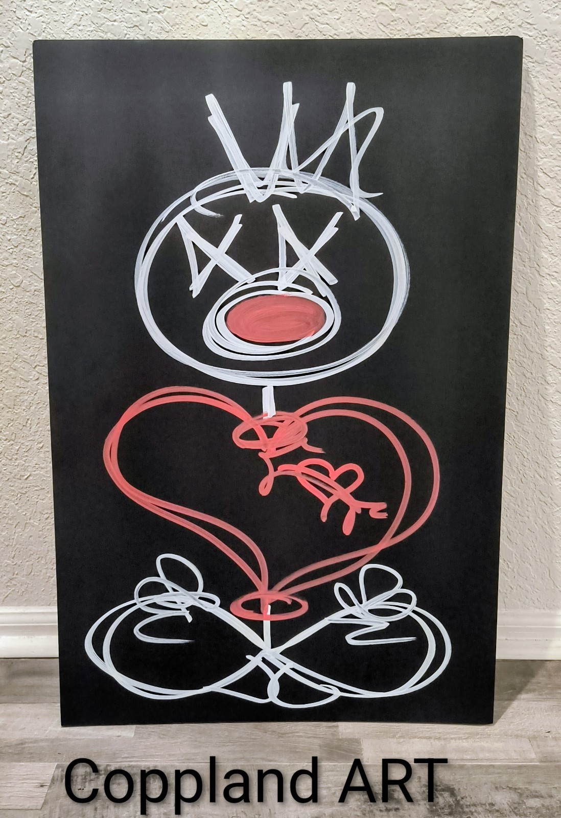 Trey Coppland, Manny The Lover Pop Art Acrylic Painting, 20+30 in, 2026 Signed