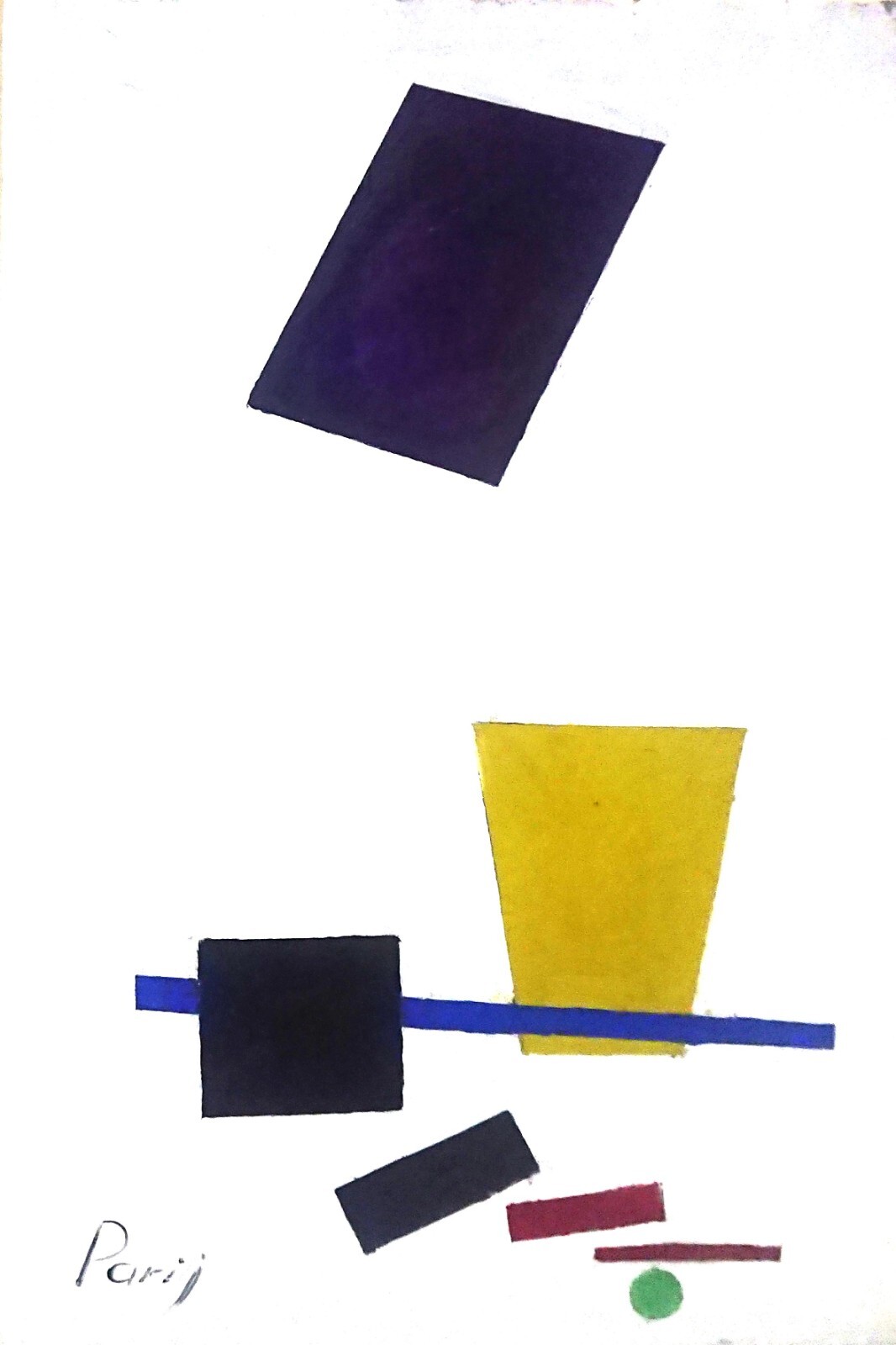 geometric multicolor figures Stylish Modern Art Oil painting suprematism