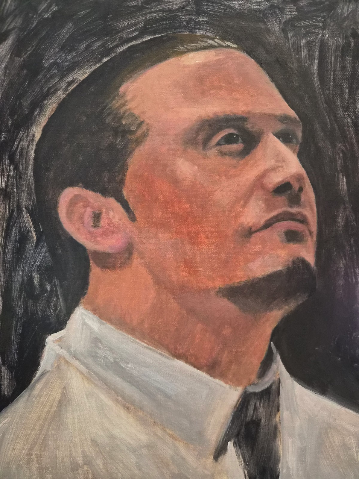 Mike Patton study – original 9×12″ oil painting – direct from artist