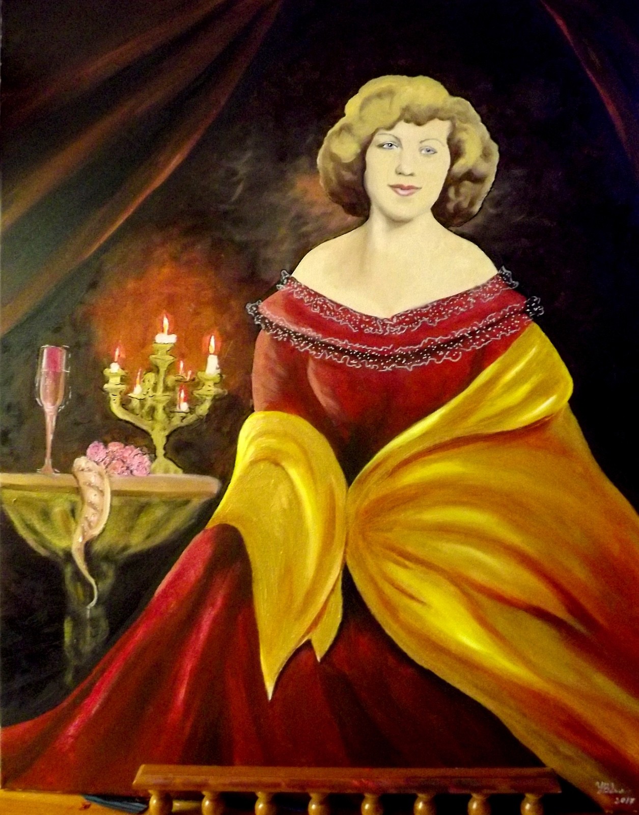 Loudmila – Art, Painting, Giclee on Canvas 20″x 30″ by Yelena Berzon