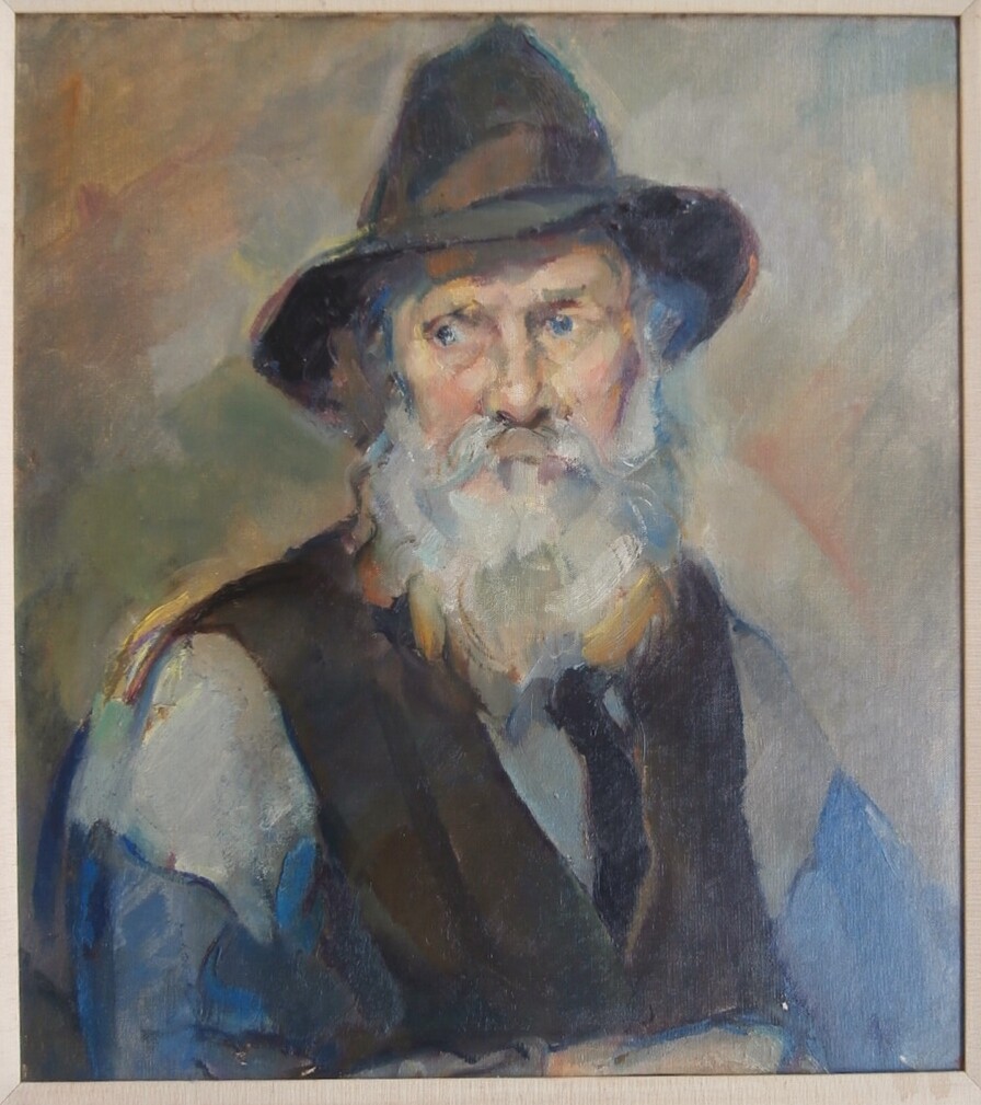ASHCAN SCHOOL PAFA Mode Oil AMERICAN ARTIST Male PORTRAIT Painting PA PROVENANCE