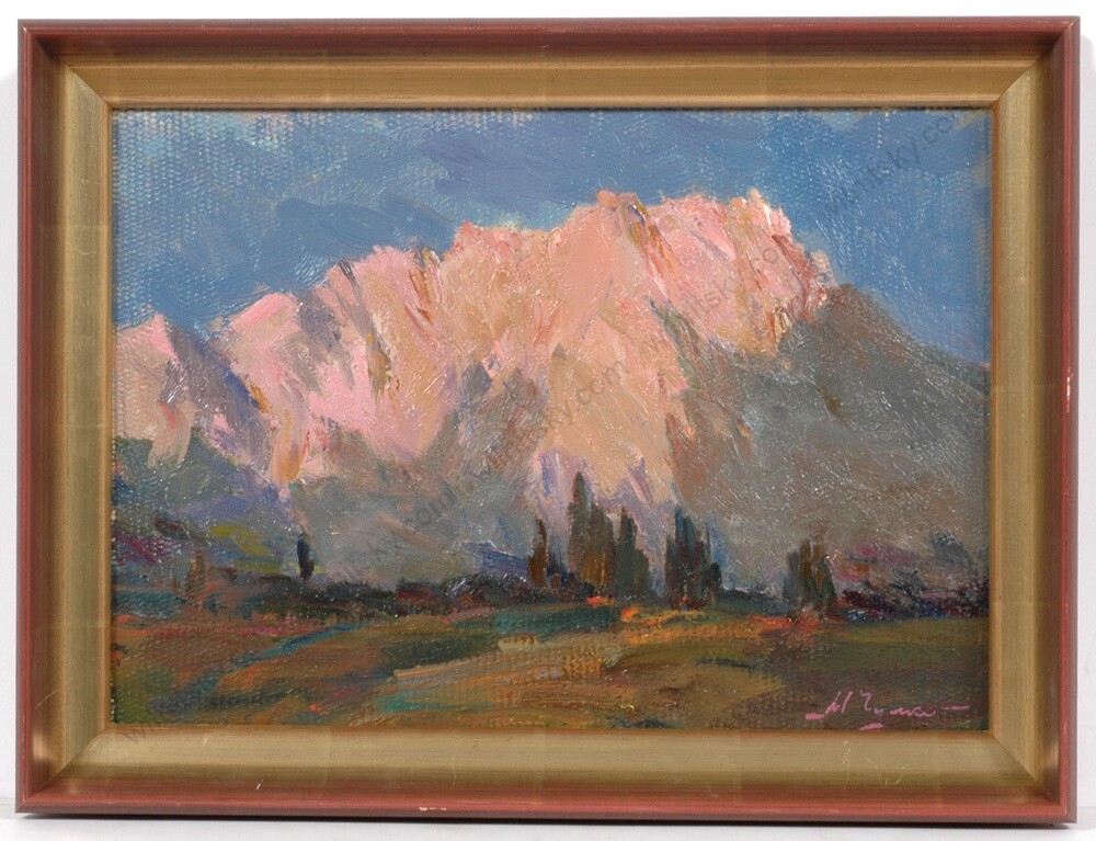 Mikola Chulko (1947-2014) «Crimean Landscape», Oil Painting, 1970s (1)