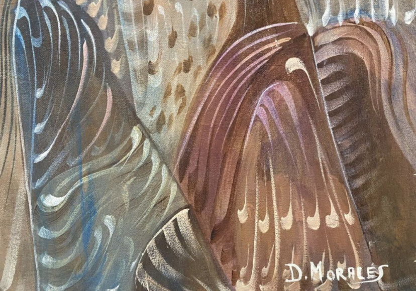 Daniel Morales Seres Dimensionales Painting 24-3/8″ W x 39-3/4″ H