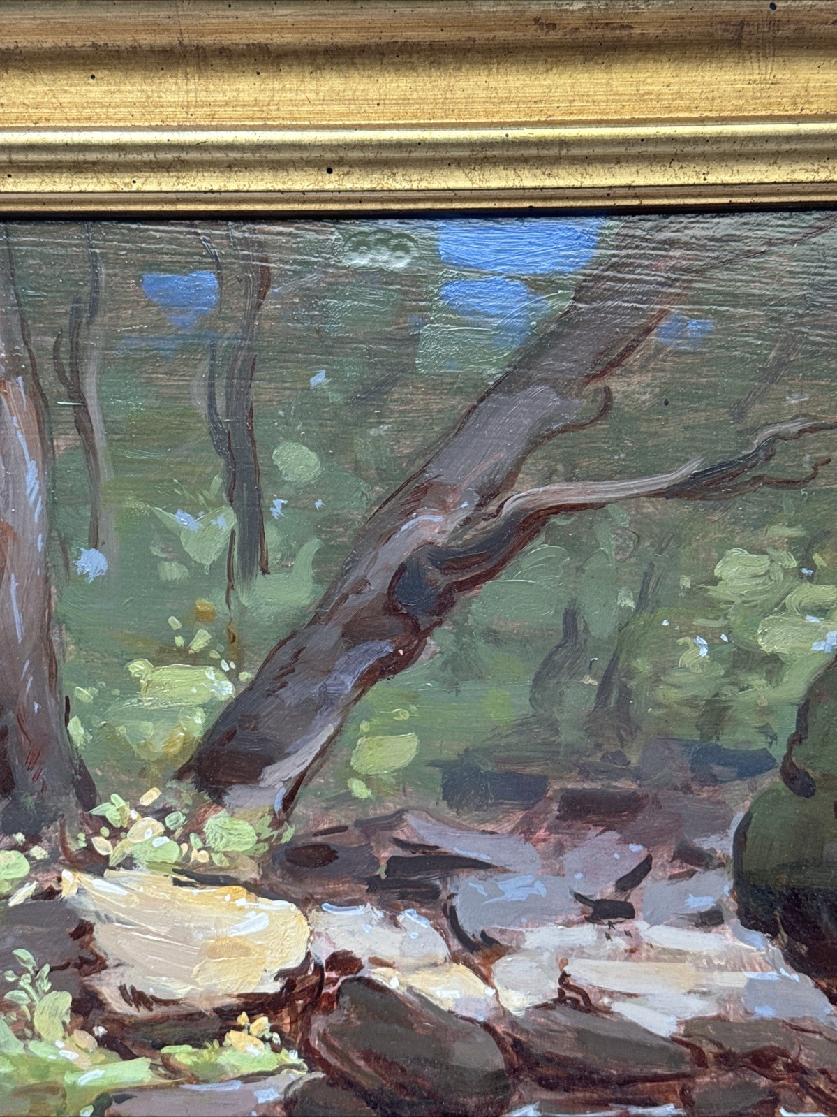 Thomas Torak Painting Vermont Landscape Impressionist American In The Woods Oil
