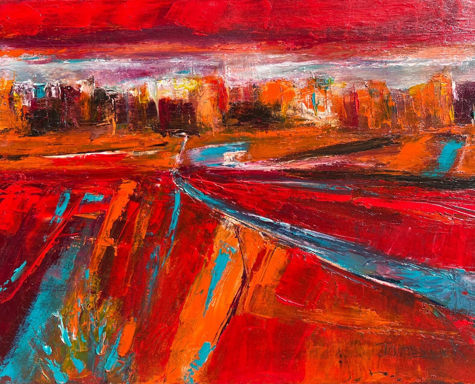 Northern Arizona, oil on canvas painting by James Dick