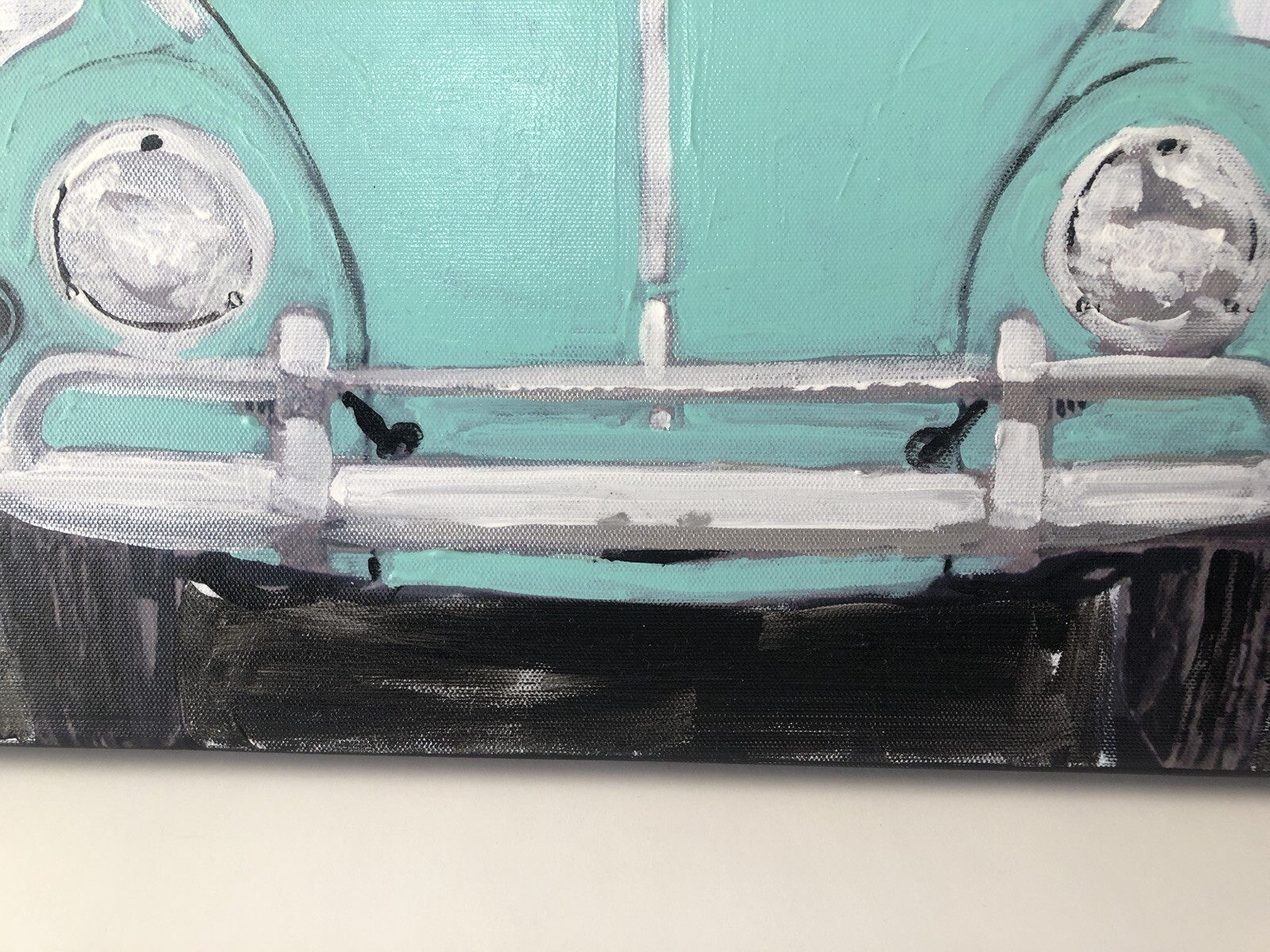 MICHAEL VIAFORA- Original 16″ X 12″ Acrylic on Mounted Canvas, Signed Pre 2019