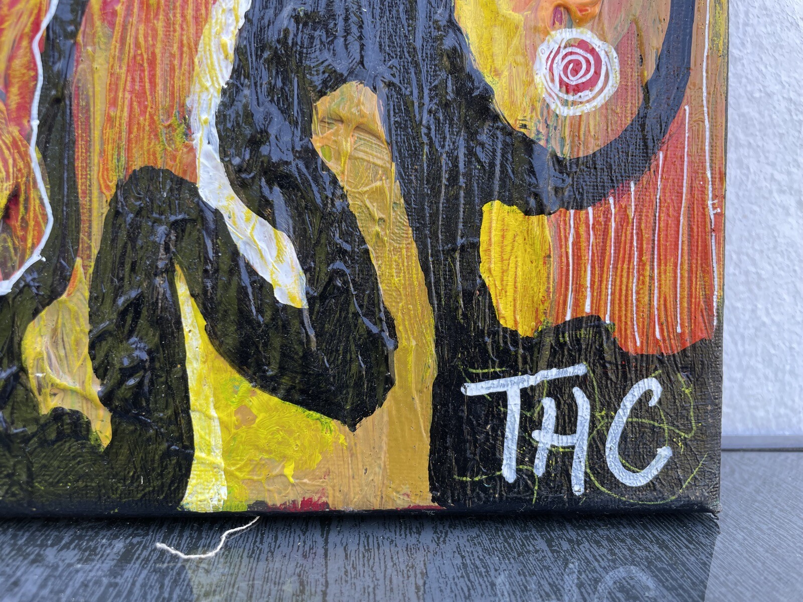 Abstract Figure Composition Punk with Guitar Rock Music Art from Copenhagen