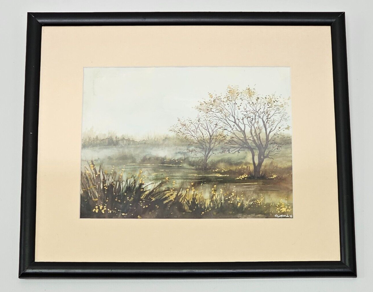 Youssef Sabouni يوسف صابوني Landscape watercolor Painting SYR Fine Art 12 x 9.5″