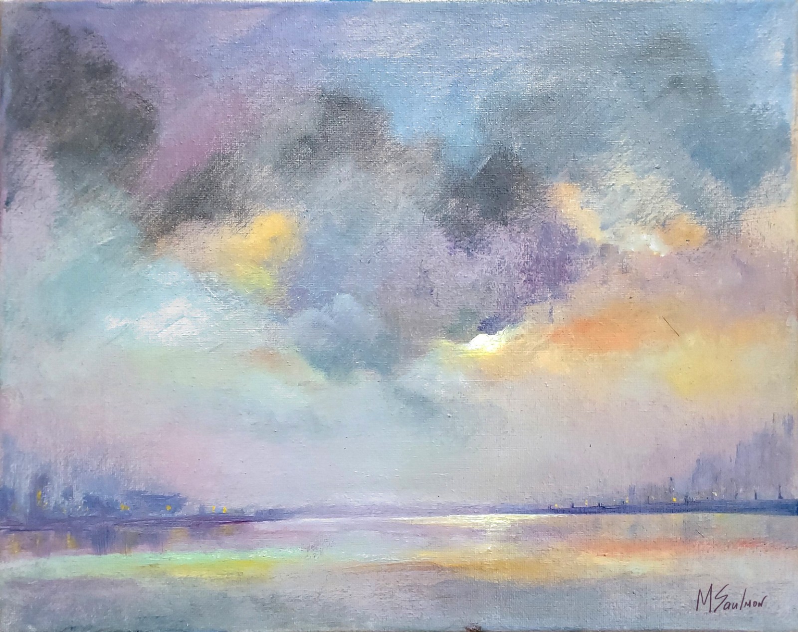 Original Impressionist Painting on 11 in x14 in Canvas – Signed by the Artist