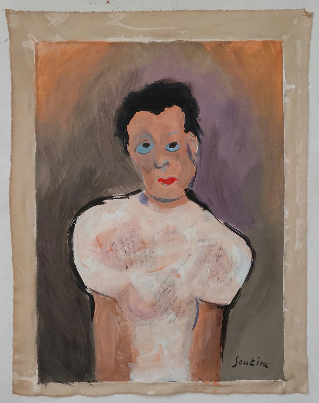 Chaïm Soutine French Expressionist Oil On Canvas Signed Art