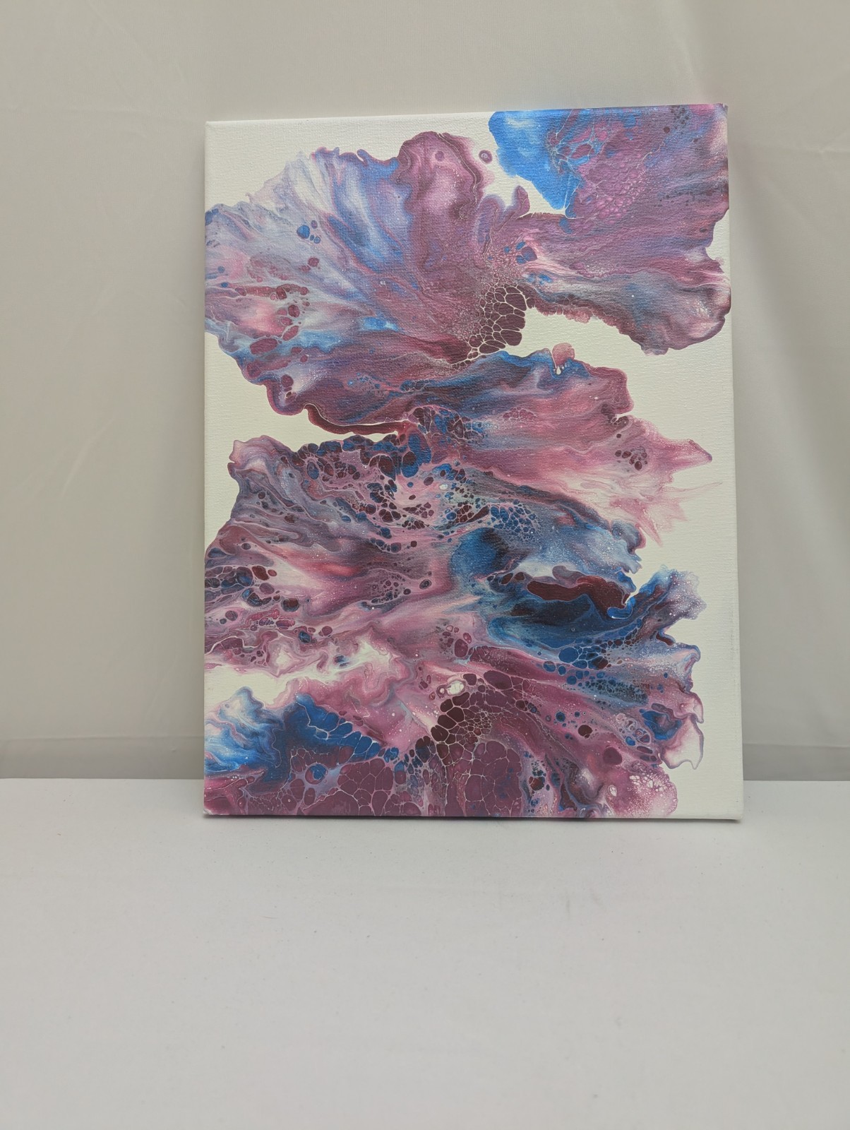 Acrylic Pour Painting 16″x12″ Multicolor