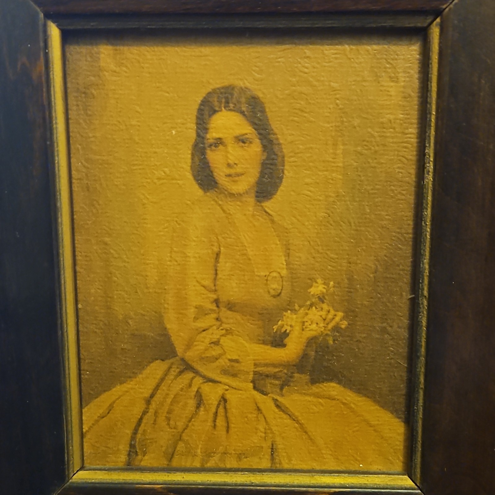 C. Bosseron Chambers Framed Portrait Set Virginia Belle & Colonial Gentleman