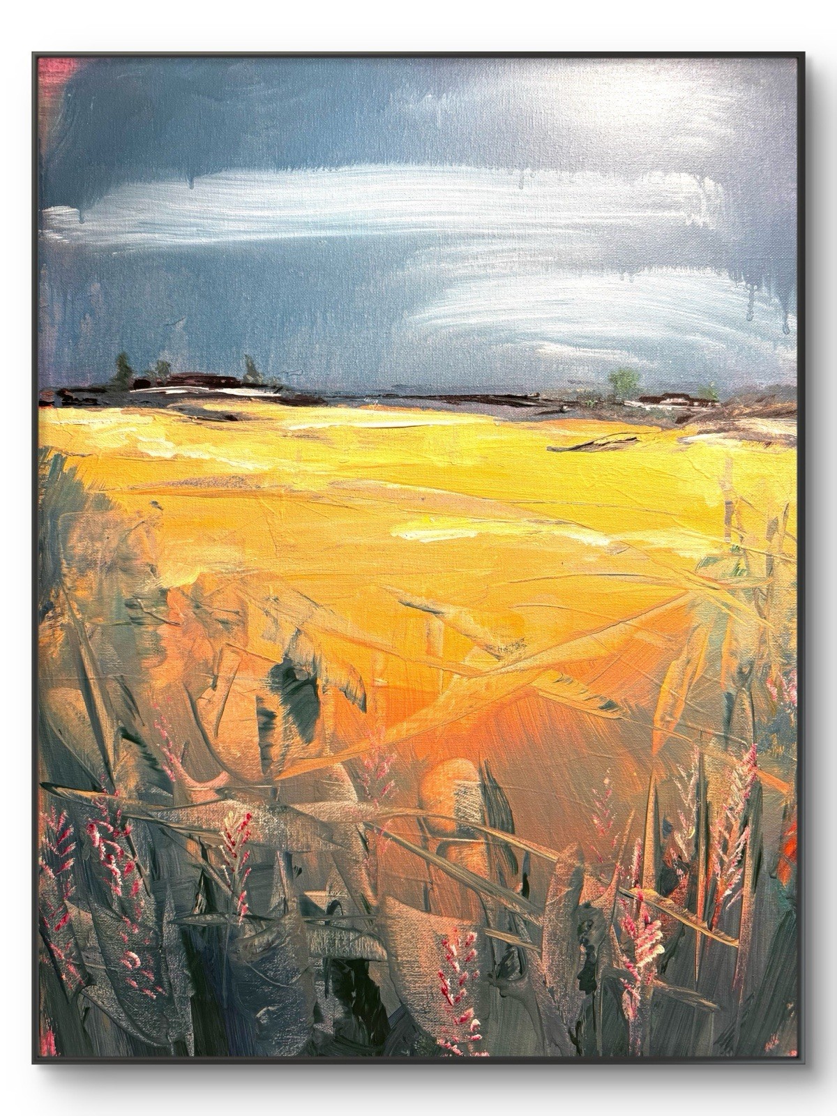 SAMATOWIC Original Abstract Expressive Landscape 18×24 Modern Signed Fine Art 5