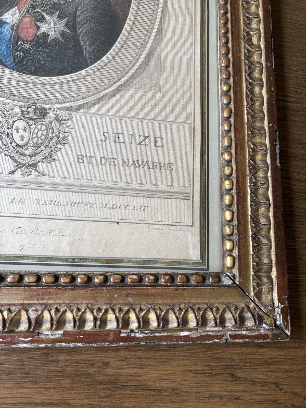 Pair 1793 Louis XVI & Marie Antoinette Stipple Engravings John Curtis Framed Set