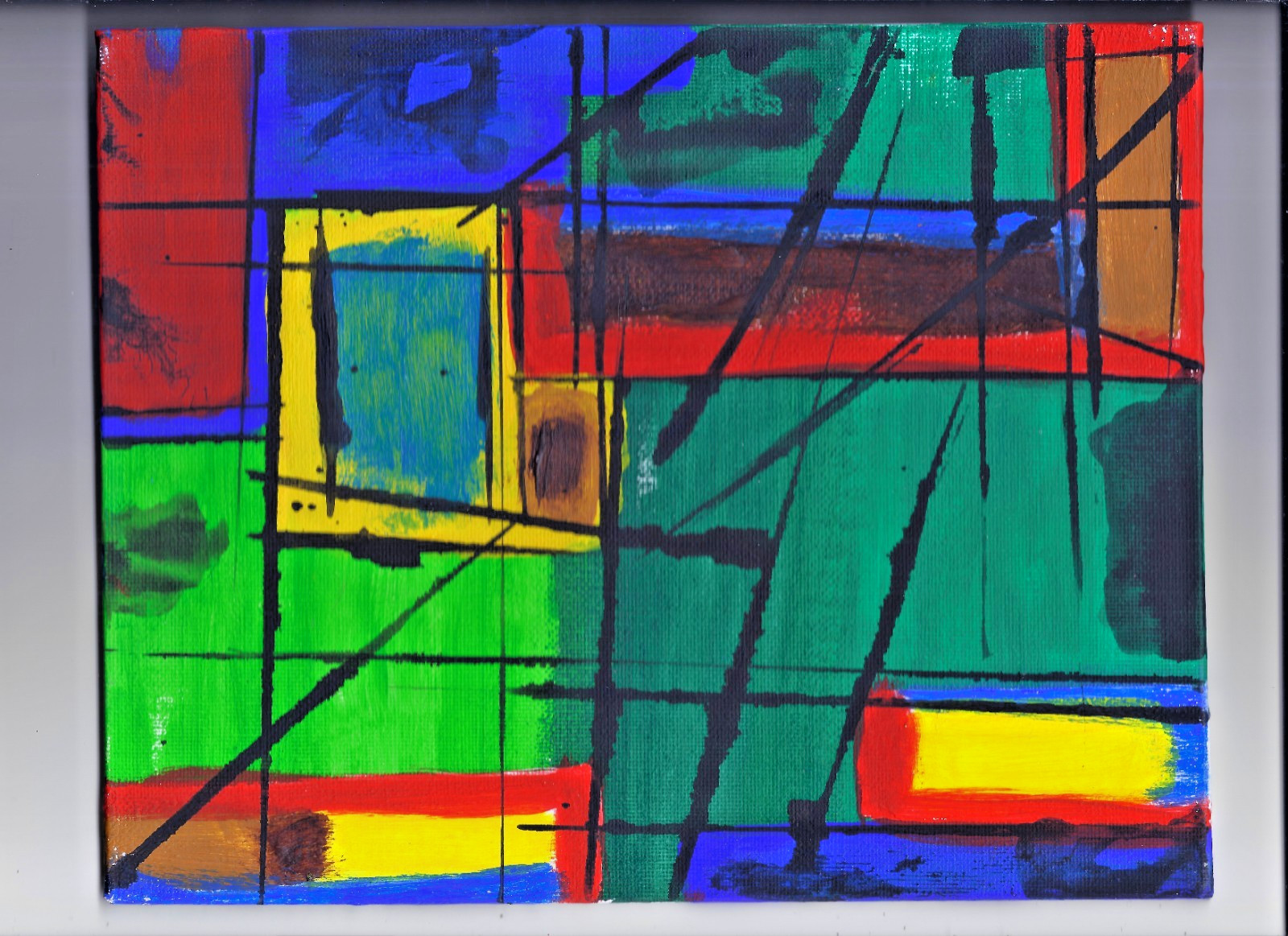 FINDING MY PATH – Painting 10×8 Abstract Dada Surrealism Journey Purpose