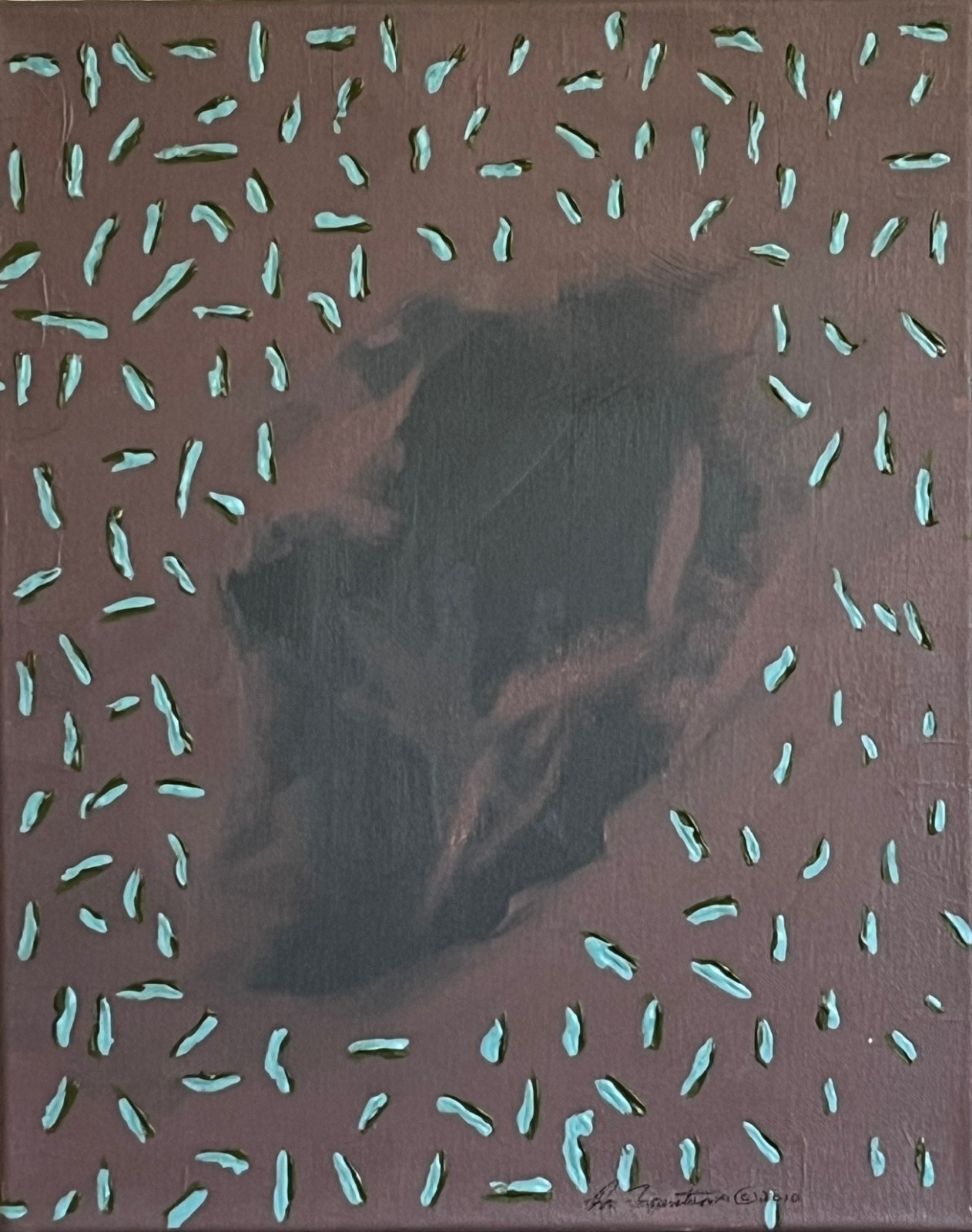 Original Abstract Acrylic Art Painting – Abyss