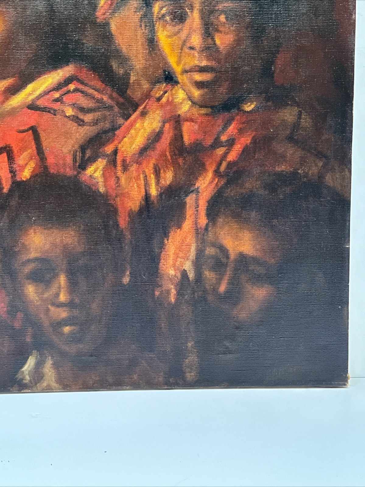 Charles Bragg Painting Original Oil 1960’s Portrait Peru Peruvian Woman Family
