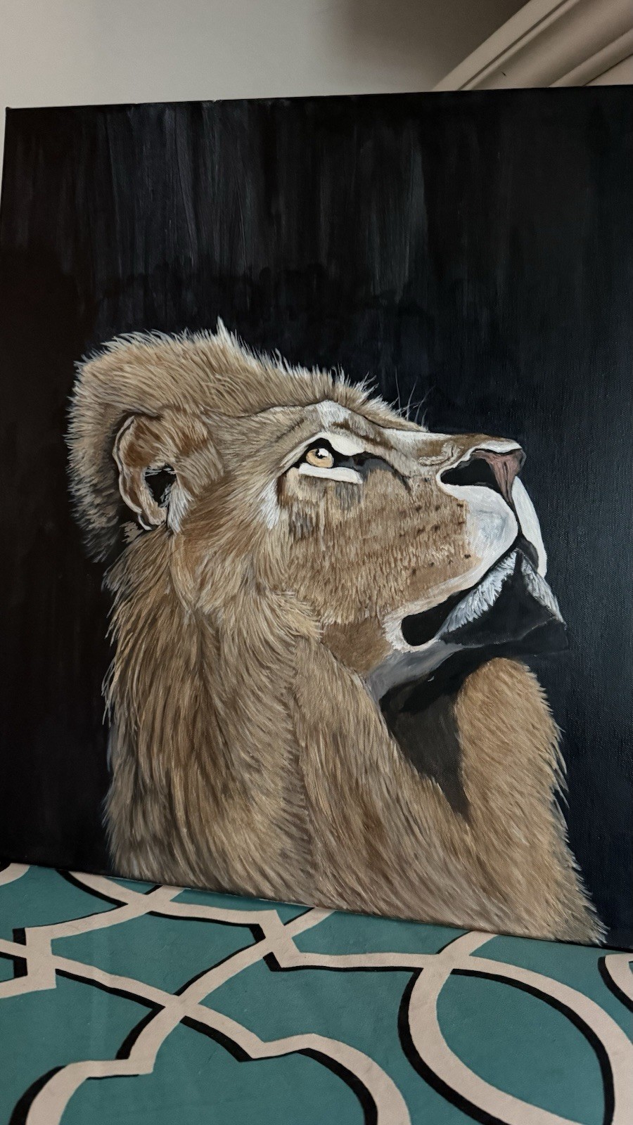 Lion Of Juda Original Canvas Painting By Arkansas Artist Leah Smith