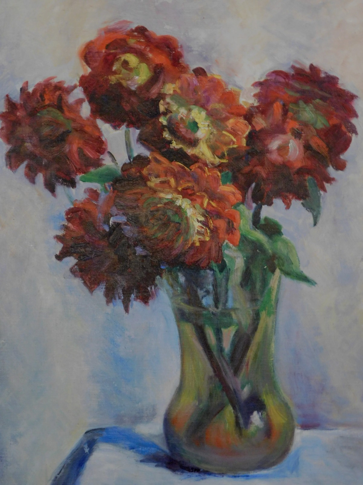 WILLIAM GLACKENS (1870-1938, New York); attributed, STILL LIFE, O/C, Signed WG