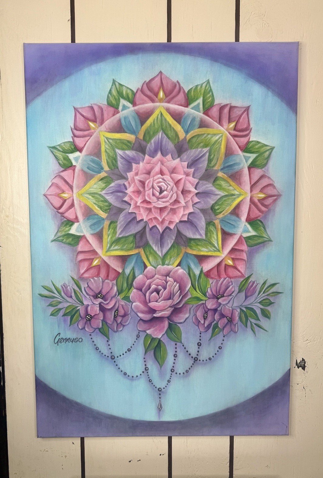 “Zenyatta Mandala” 24×36 Inch Original Painting