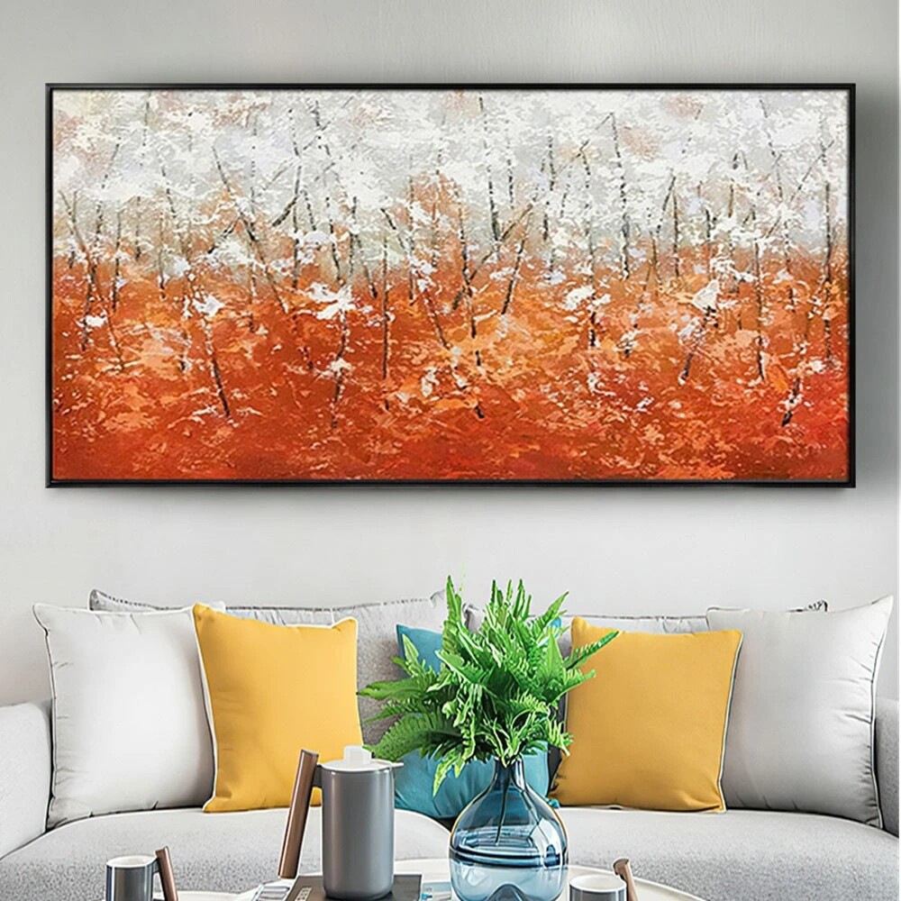 Hand-Painted Beautiful Oil Painting Abstract Seascape Mangrove Canvas Picture