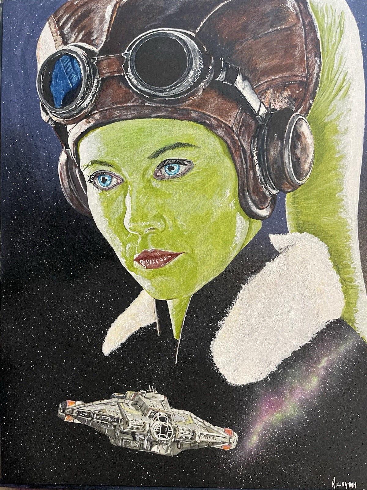 Hera Star Wars Original Art Painting By David Willingham 1/1