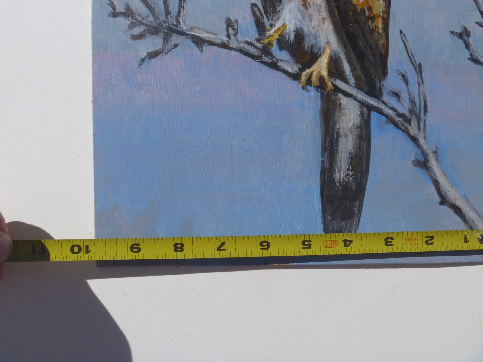 «Waiting» Original Oil Painting on Board Bird Wildlife 10×12 Richard Bergquist