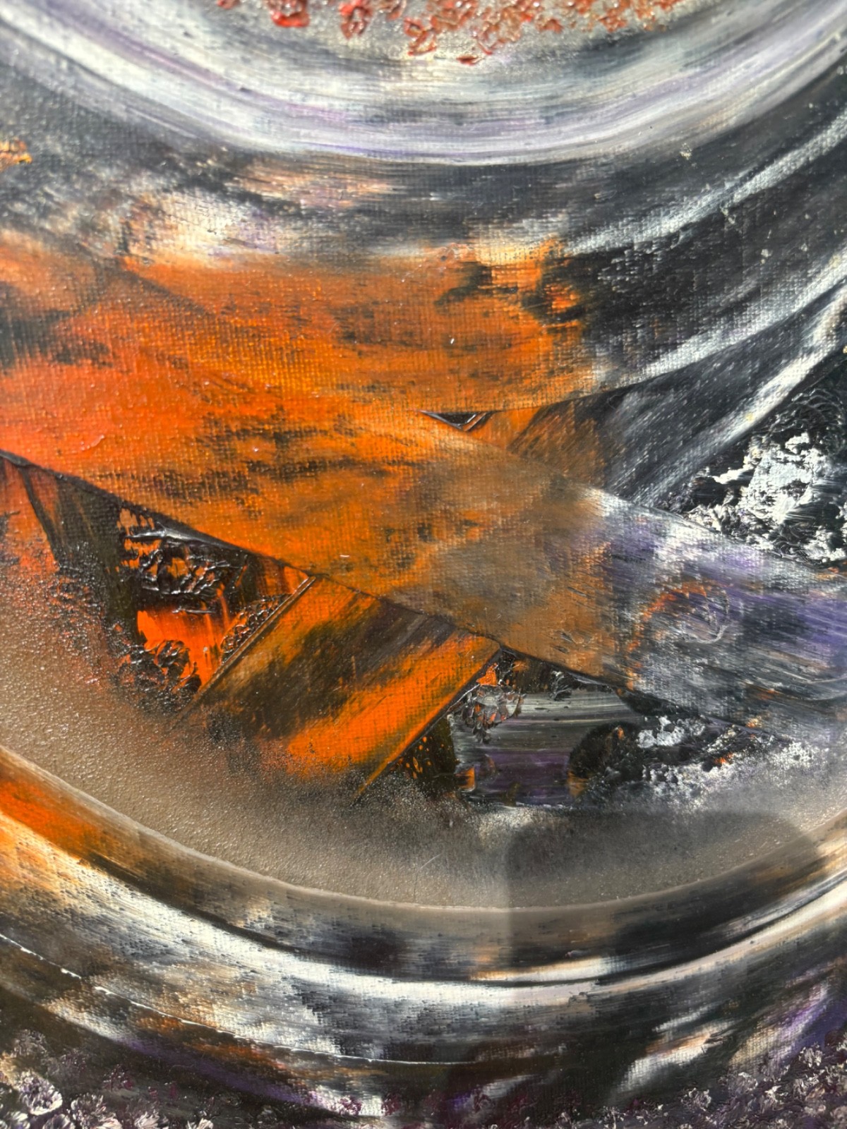 Lore Authentic Abstract oil painting «Cosmic Dust» 18X24