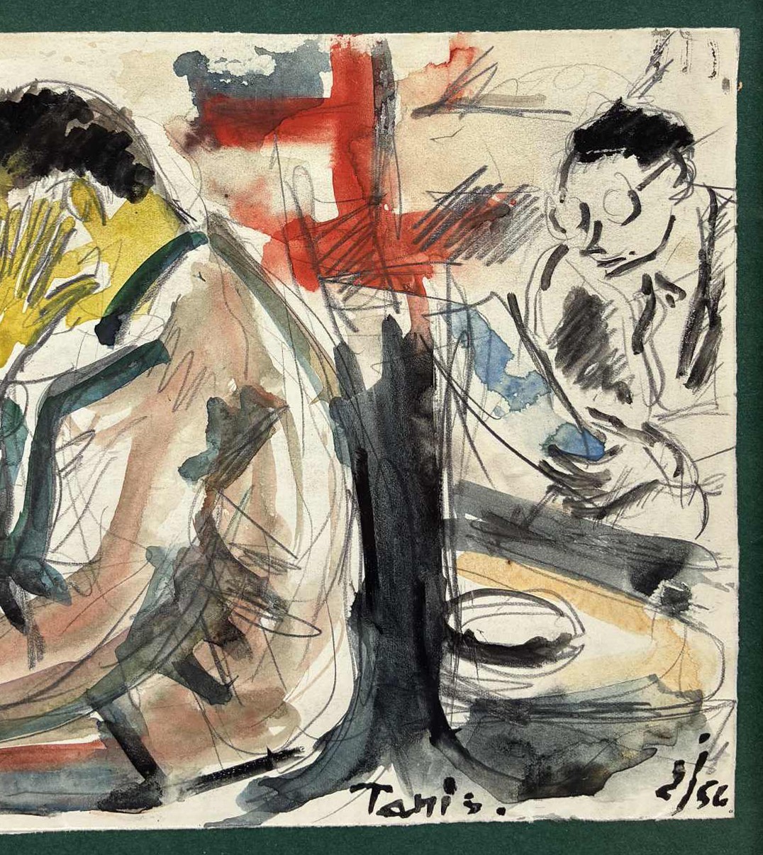 Harold Cousins & Allen Jones. Black Artists in Paris. Dated 1956- Einar Johansen