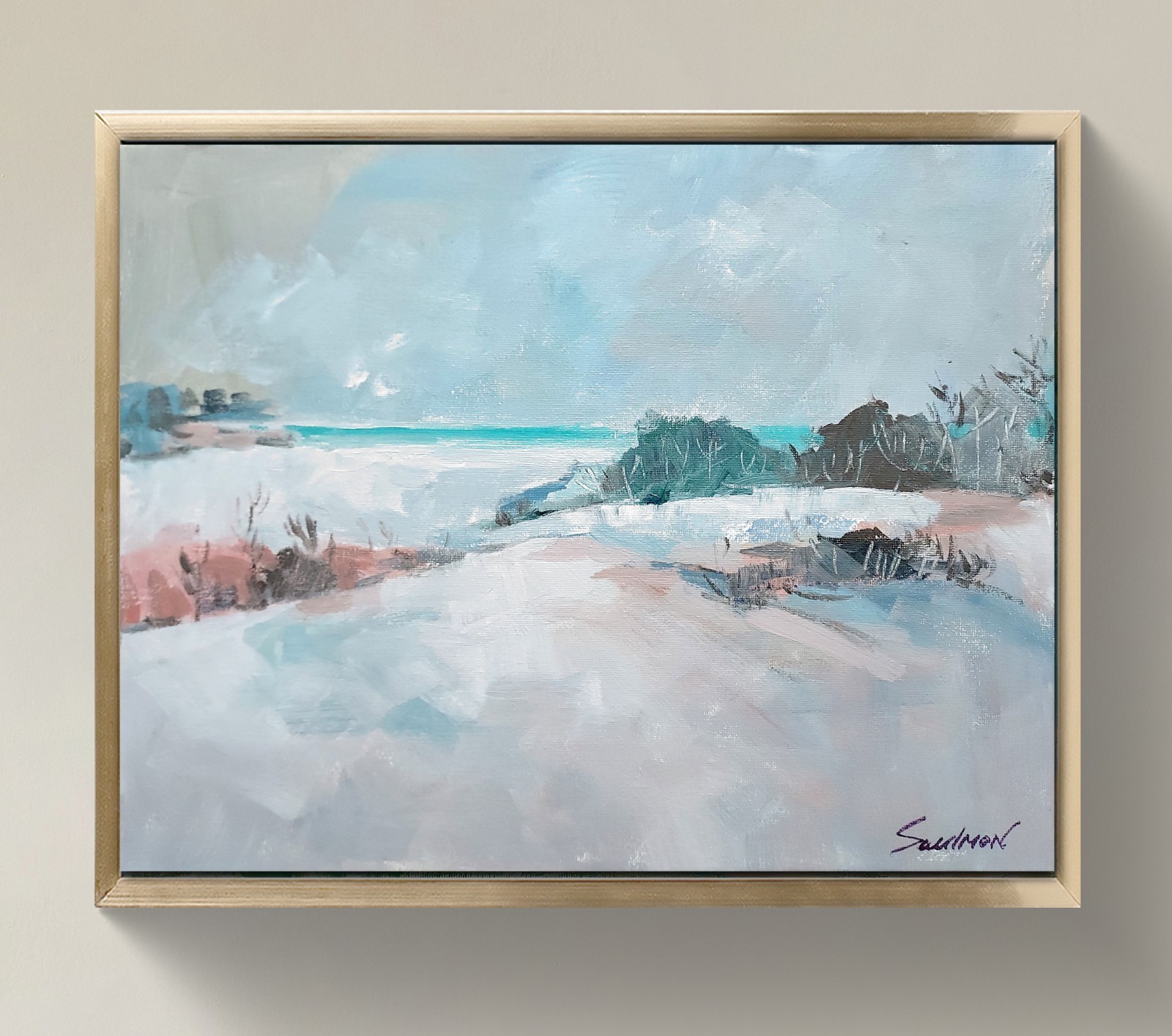 Original Impressionist Painting on 11 in x14 in Canvas – Signed by the Artist
