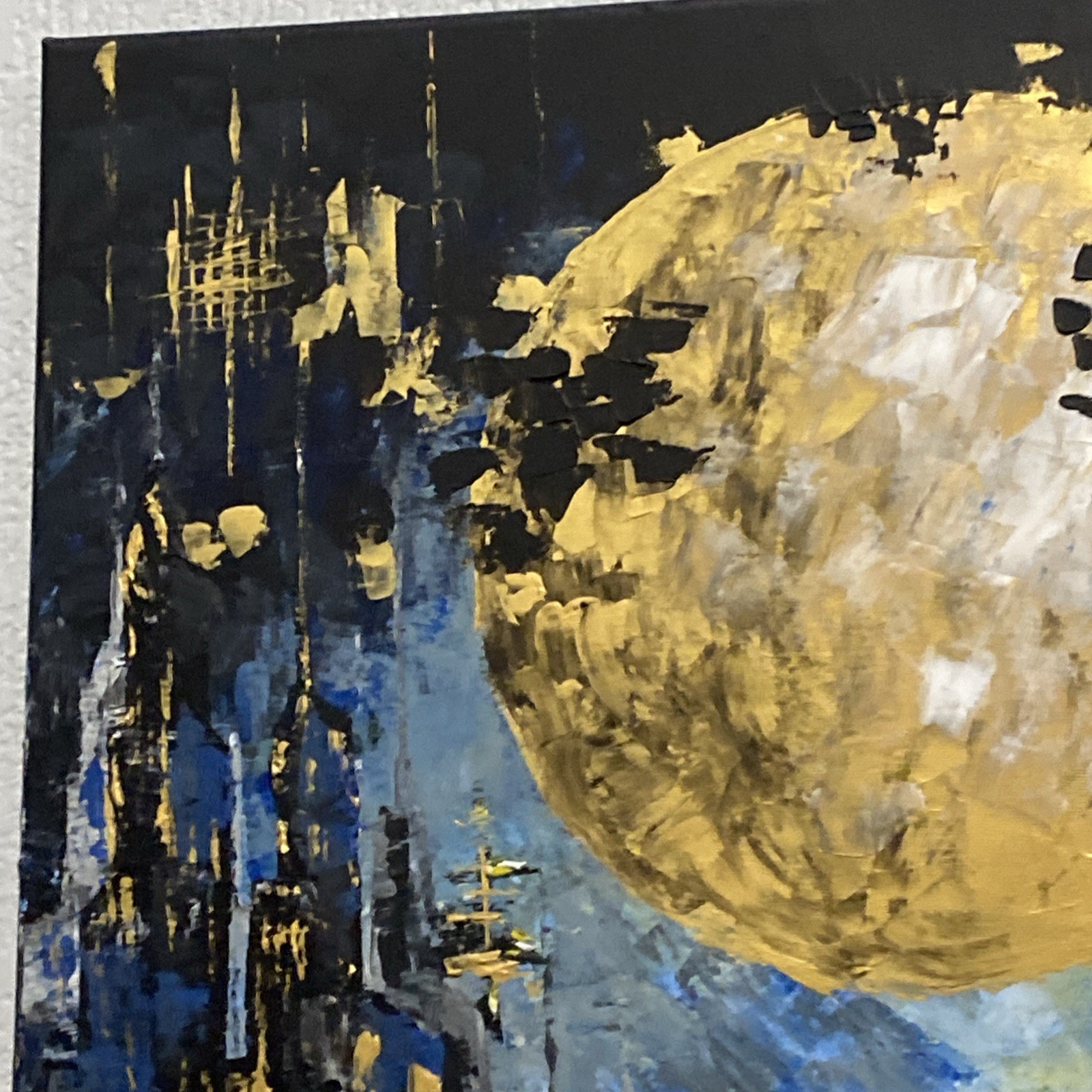 Original Art Work Acrylic Paint On Canvas By Juan Corral Signed 24” X 30” X 1/2”