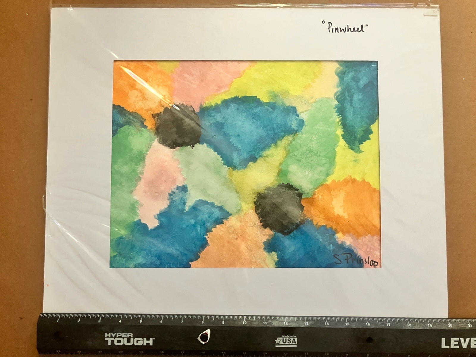 Original Artwork “PINWHEELS” Experimental Watercolor Piece 16×20