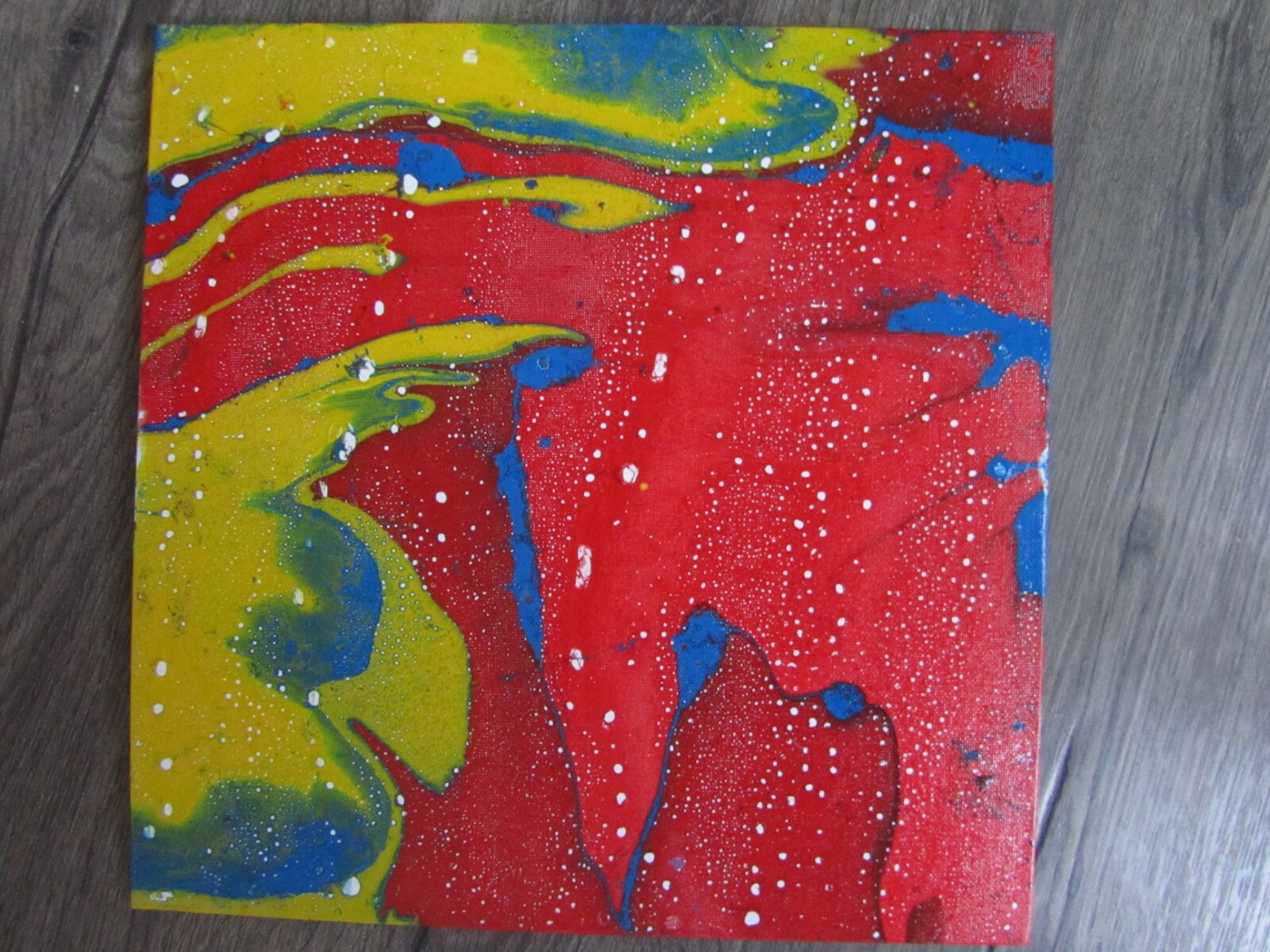 GIFT FOR Origninal abstract artwork Acrylic on canvas painting 12 x 12″ 1 PIECE