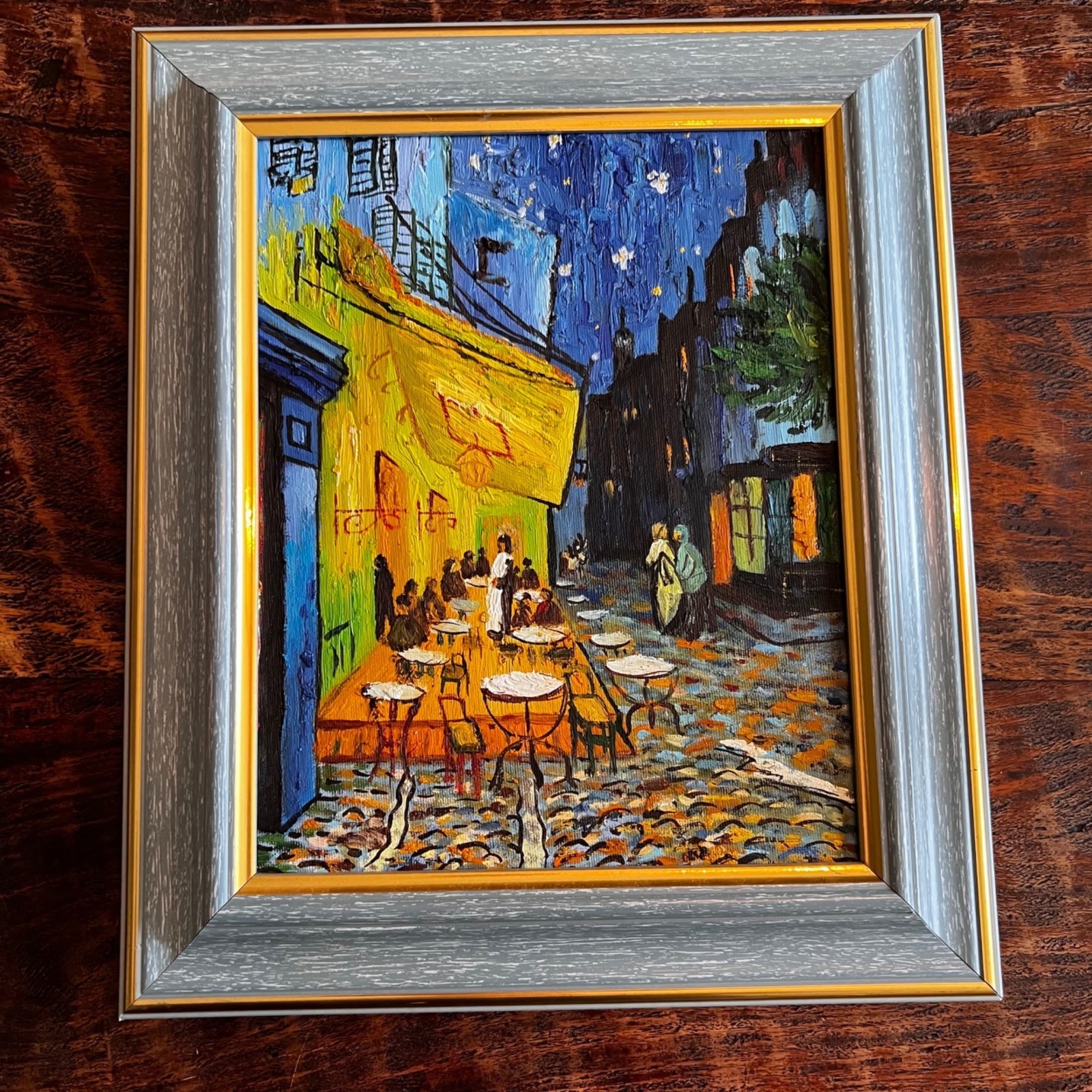 Handpainted Oil Reproduction » Cafe Terrace At Night «