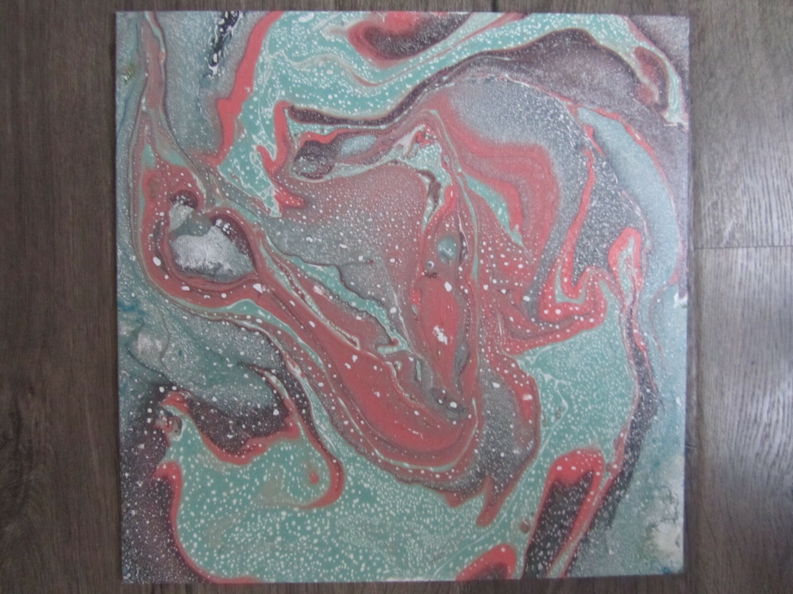 GIFT FOR Origninal abstract artwork Acrylic on canvas painting 12 x 12″ 1 PIECE