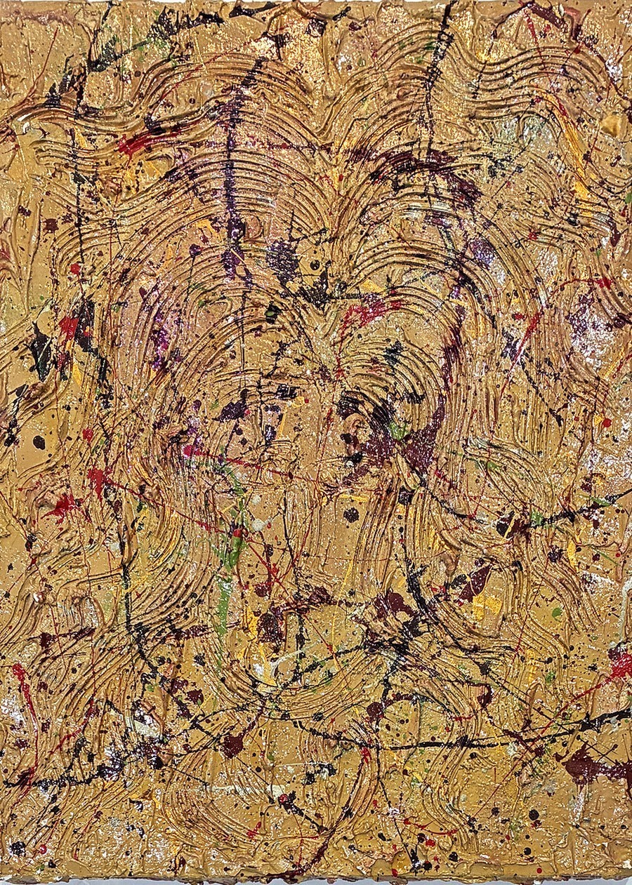 Tina Andrews Untitled 2011 Abstract Painting 18x24X1.5 (Actress Artist)