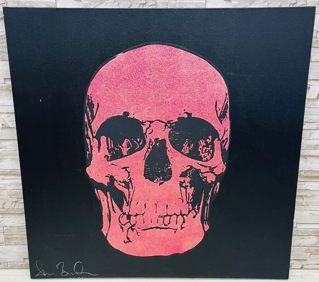Shane Bowden – Scull Signed Original Art Painting Mixed Media on Canvas