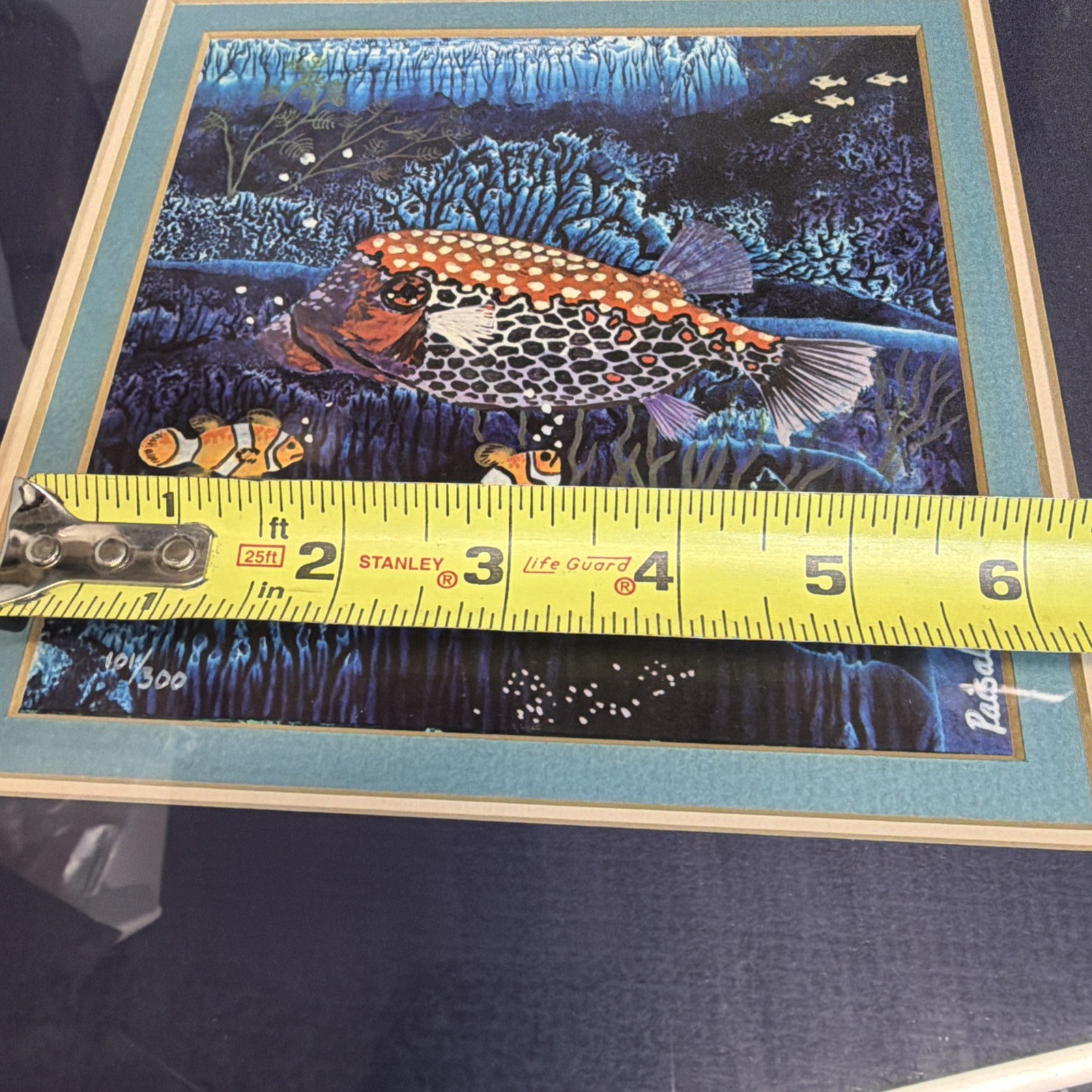 Puffer Fish & Clownfish Art Framed by Paisal 78 1978 – #101 Of 300
