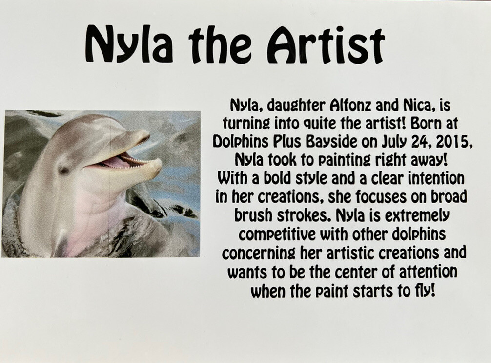Original Painting By Nyla The Dolphin