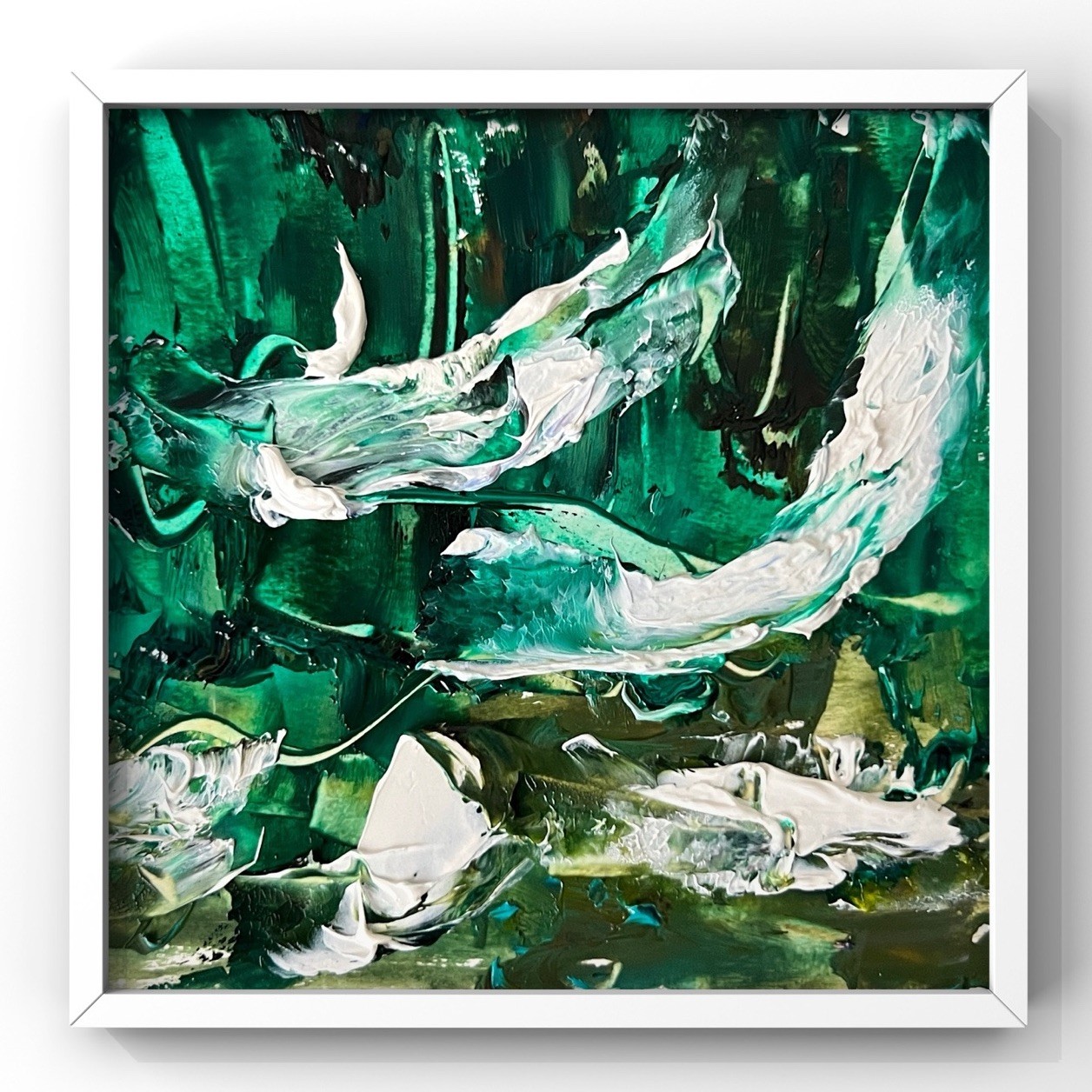 Ocean City Atlantic Ocean Abstract Oil Painting Maryland Beach Wall Art Decor 4”