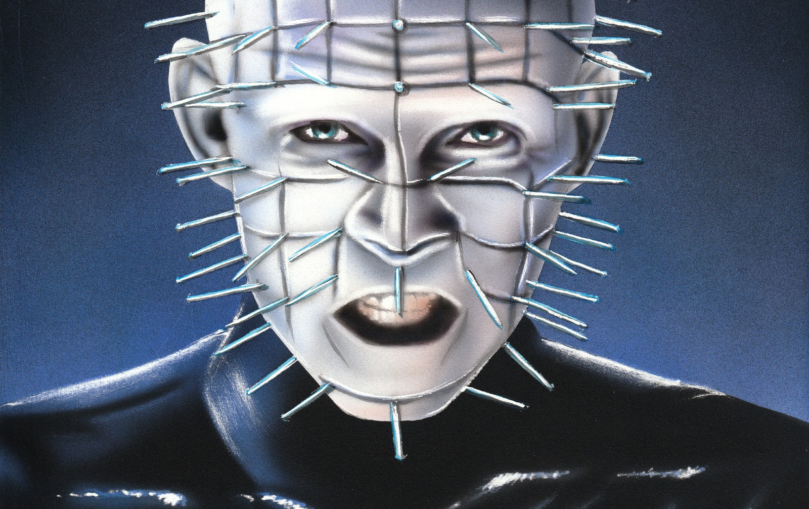 Pinhead Hellraiser 8×10 Original Painting Airbrush Horror Movies Cenobites