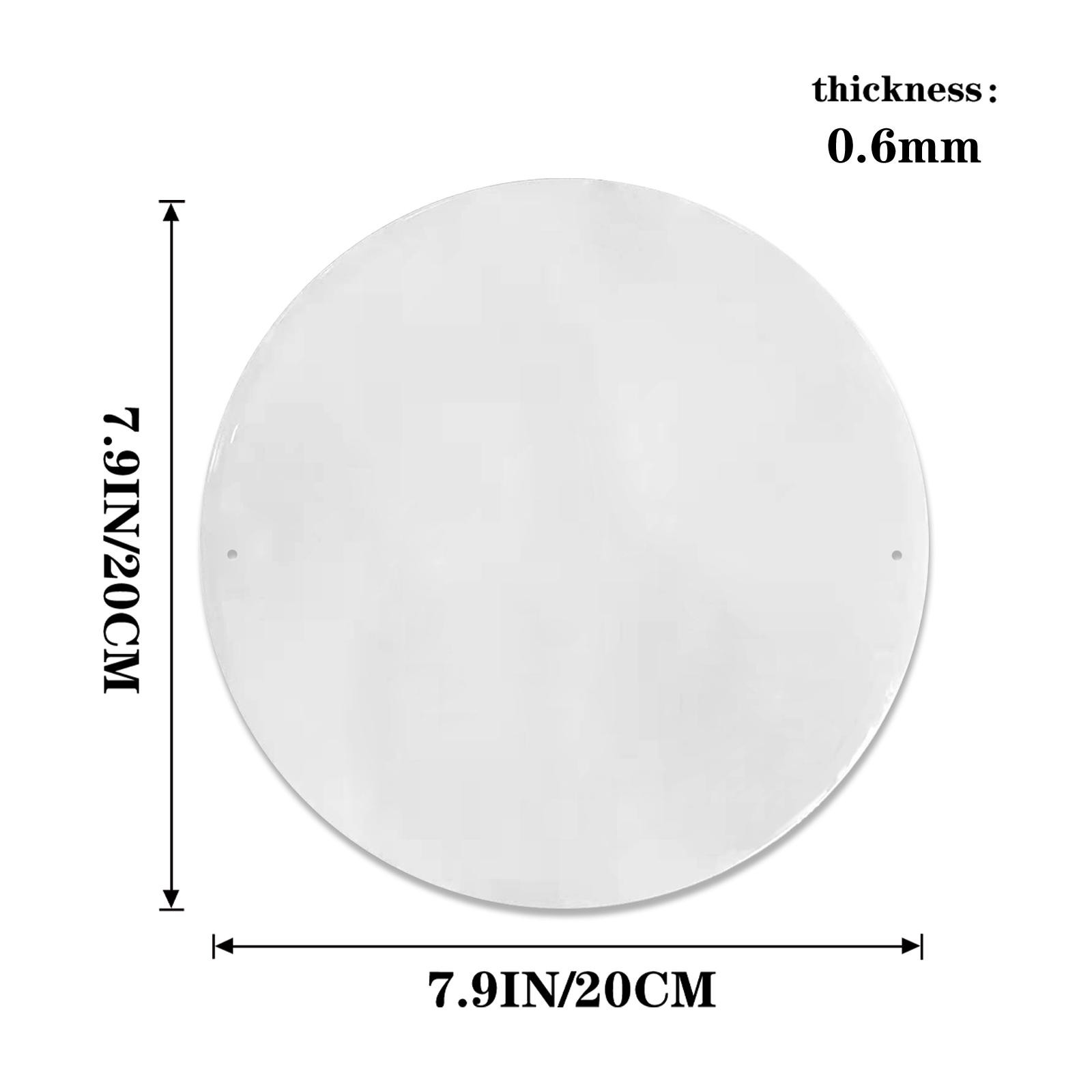 2D Flat Print 1x Vintage Seascape Window Theme Round Aluminum Wall Decor Plaque↗