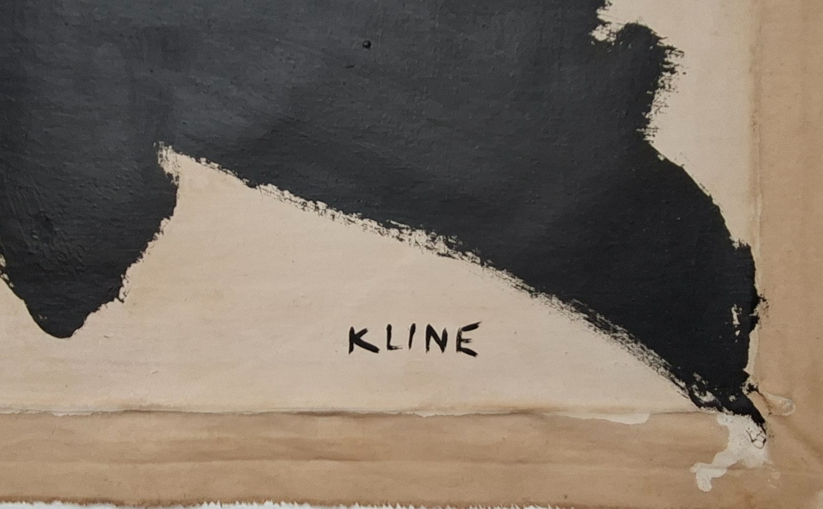 Franz Kline Signed Abstract Large Oil Painting on Canvas – American Art