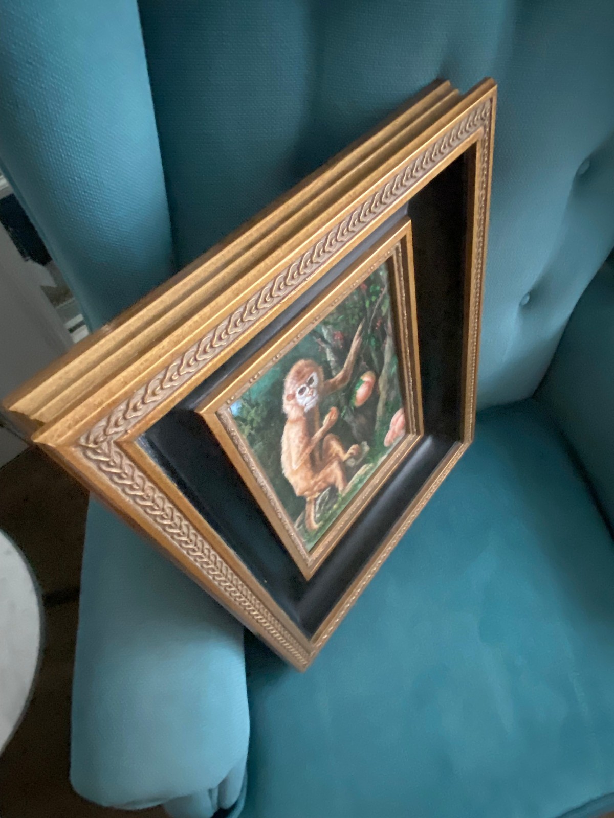 A Monkey George Stubbs Reproduction Painting Heavy Quality Frame